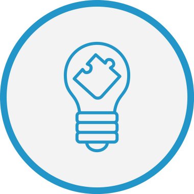 Bulmaca Çizgisi Mavi Çember