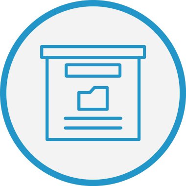 Depolama Kutusu Satırı Mavi Çember