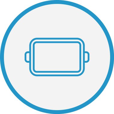 Fırın Tepsisi Mavi Çember