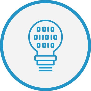 Yenilik Vektör Çizgisi Mavi Çember