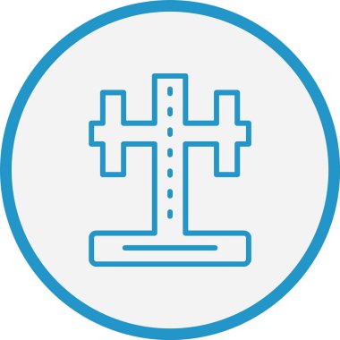 LCD Durma Çizgisi Mavi Çember