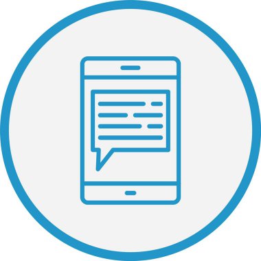 İleti Çizgisi Mavi Çember