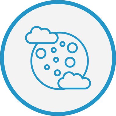 Ay Çizgisi Mavi Çember