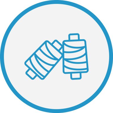 İplik Çizgisi Mavi Çember