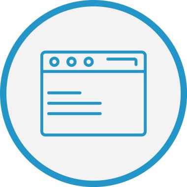 Tarayıcı Çizgisi Mavi Çember