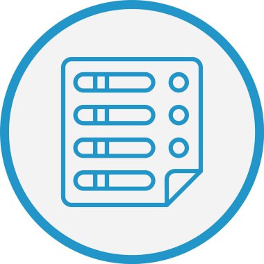 Kontrol Listesi Mavi Çember