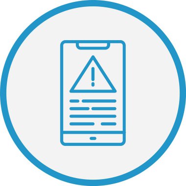 Hata Çizgisi Mavi Çember