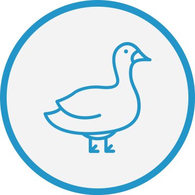 Kaz Çizgisi Mavi Çember