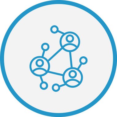 Ağ Çizgisi Mavi Çember