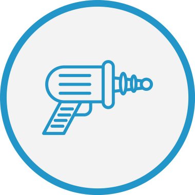 Uzay Silahı Çizgisi Mavi Çember