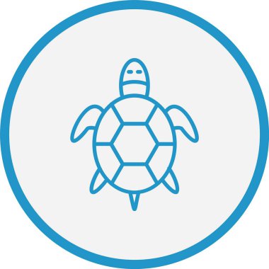 Kaplumbağa Çizgisi Mavi Çember