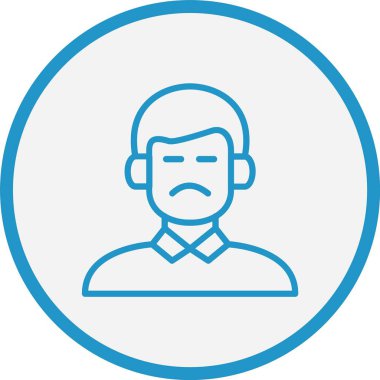 Üzüntü Satırı Mavi Çember