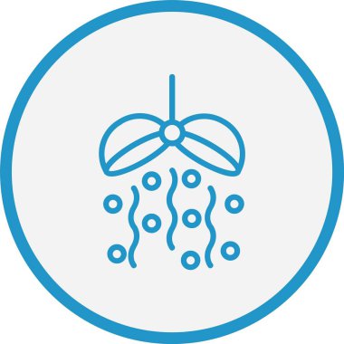 Konfeti Topu Çizgisi Mavi Çember