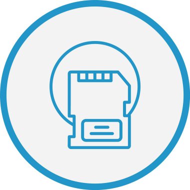 Hafıza Kartı Satırı Mavi Çember