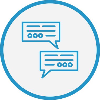 İleti Çizgisi Mavi Çember