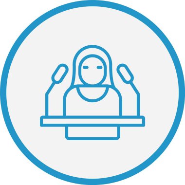 Siyaset Çizgisi Mavi Çember