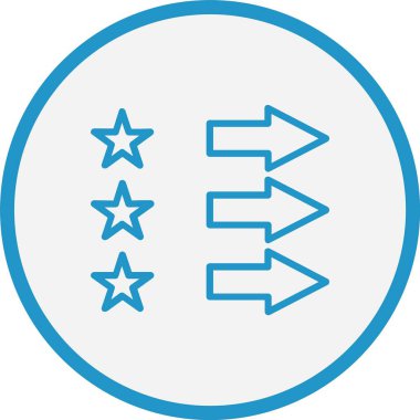 Oran Çizgisi Mavi Çember