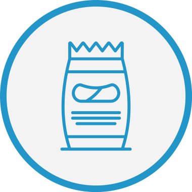 Atıştırmalık Çizgisi Mavi Çember