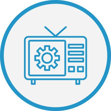 TV Onarım Hattı Mavi Çember