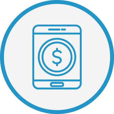 Para Çizgisi Mavi Çember