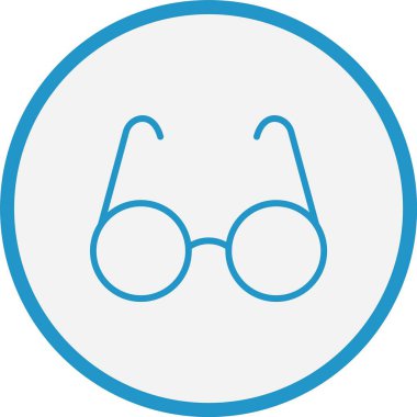 Gözlük Çizgisi Mavi Çember