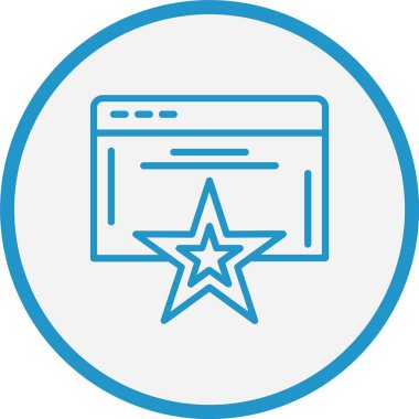 Favori Mavi Çember Çizgisi