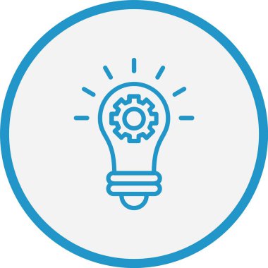 Fikir Çizgisi Mavi Çember