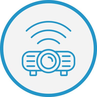 Projektör Çizgisi Mavi Çember