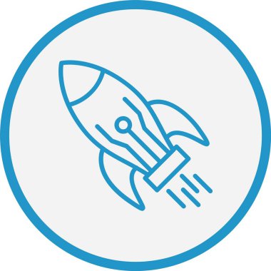 Başlangıç Vektör Çizgisi Mavi Çember