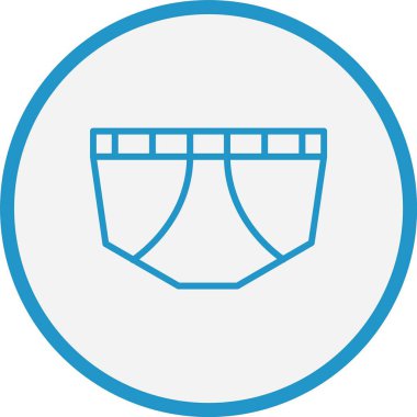 İç Çamaşırı Çizgisi Mavi Çember