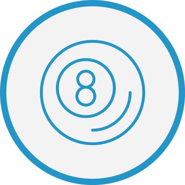 8. Top Çizgisi Mavi Çember