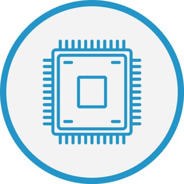 çip Çizgisi Mavi Çember