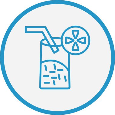 Limonata Çizgisi Mavi Çember