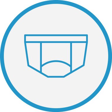 İç Çamaşırı Çizgisi Mavi Çember