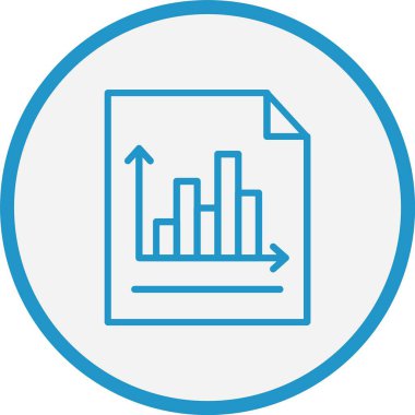 Çubuk Çizelgesi Mavi Çember