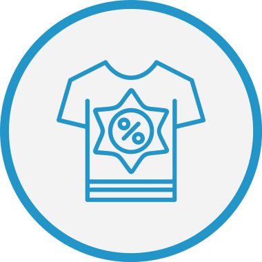 İndirimli Gömlek Çizgisi Mavi Çember