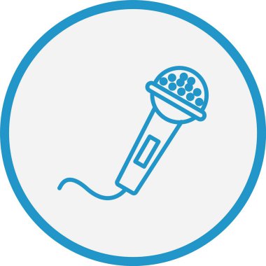 Mikrofon Hat Mavi Çember