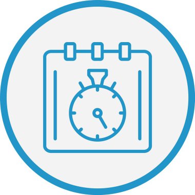 Not Çizgisi Mavi Çember