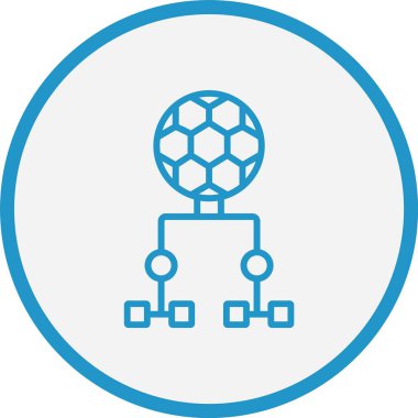 Playoff Çizgisi Mavi Çember