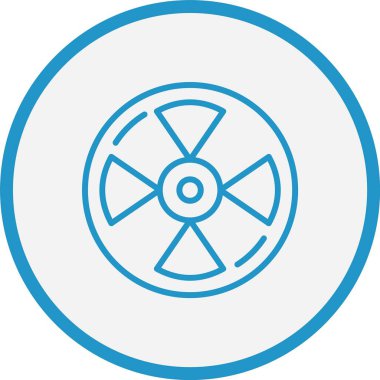 Radyasyon İşareti Mavi Çember