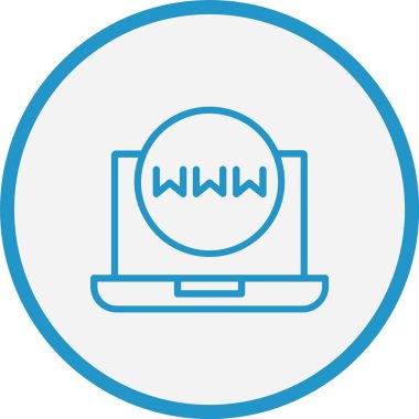 Web Sanal Çizgi Mavi Çember