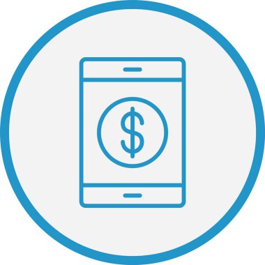 Bozuk Para Çizgisi Mavi Çember