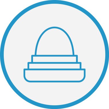 Kozmetik Yumurta Çizgisi Mavi Çember