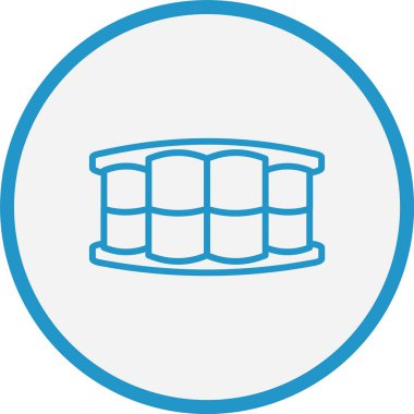 Takma diş Çizgisi Mavi Çember