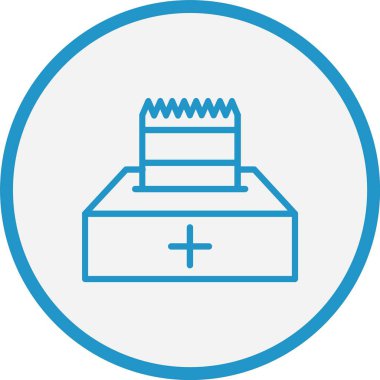 Doku Kutusu Satırı Mavi Çember