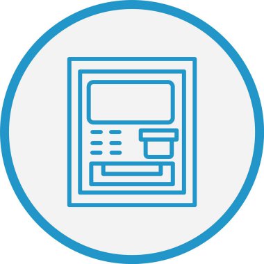 Atm Çizgisi Mavi Çember