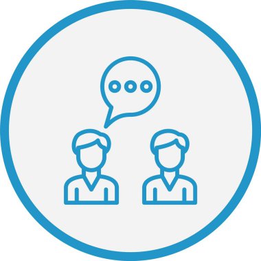 Konuşma Satırı Mavi Çember