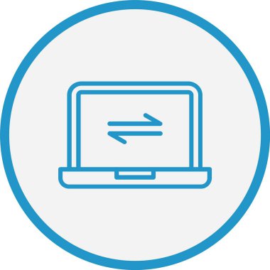 Geri bildirim Çizgisi Mavi Çember