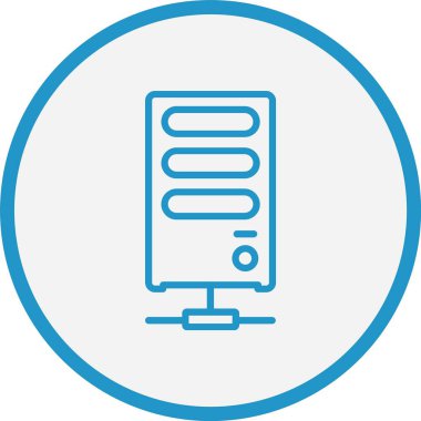 Sunucu Satırı Mavi Çember