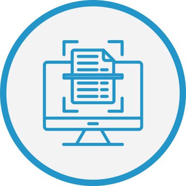 Tarayıcı Çizgisi Mavi Çember